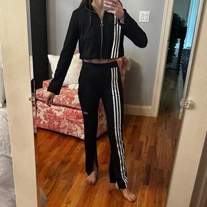 Adidas tracksuit - flare pants and cropped jacket